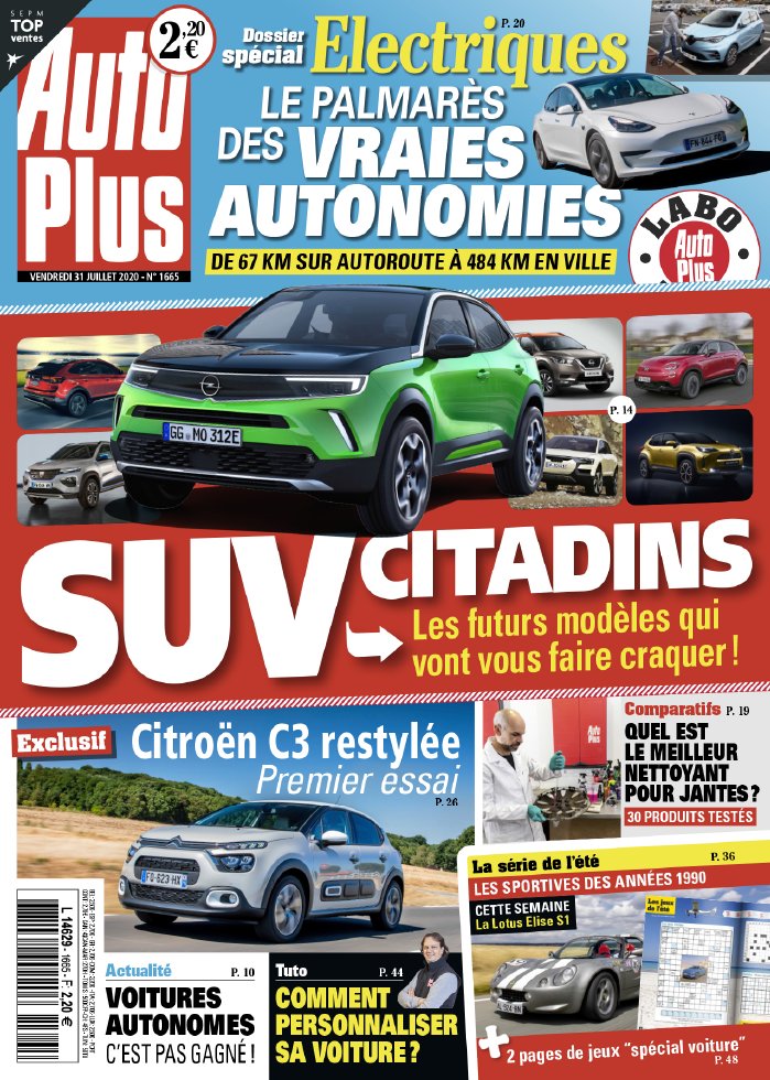Auto Plus 31 juillet 2020 Auto Plus N°1665 du 31 juillet 2020 à télécharger sur iPad