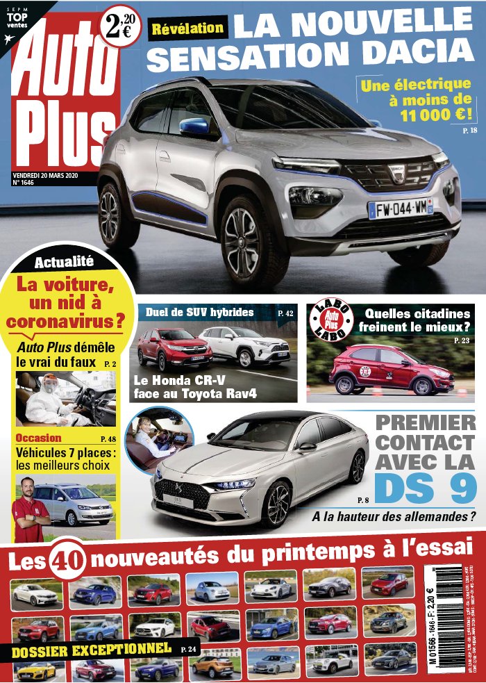 Auto Plus 20 mars 2020 Auto Plus N°1646 du 20 mars 2020 à télécharger sur iPad