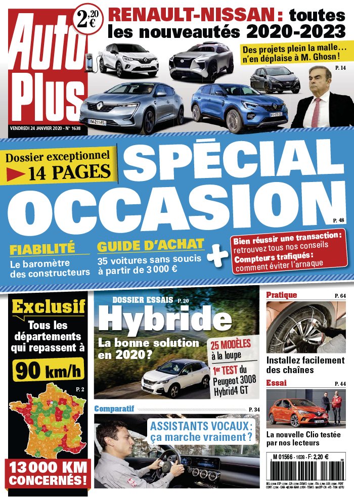 Auto Plus 24 janvier 2020 Auto Plus N°1638 du 24 janvier 2020 à télécharger sur iPad