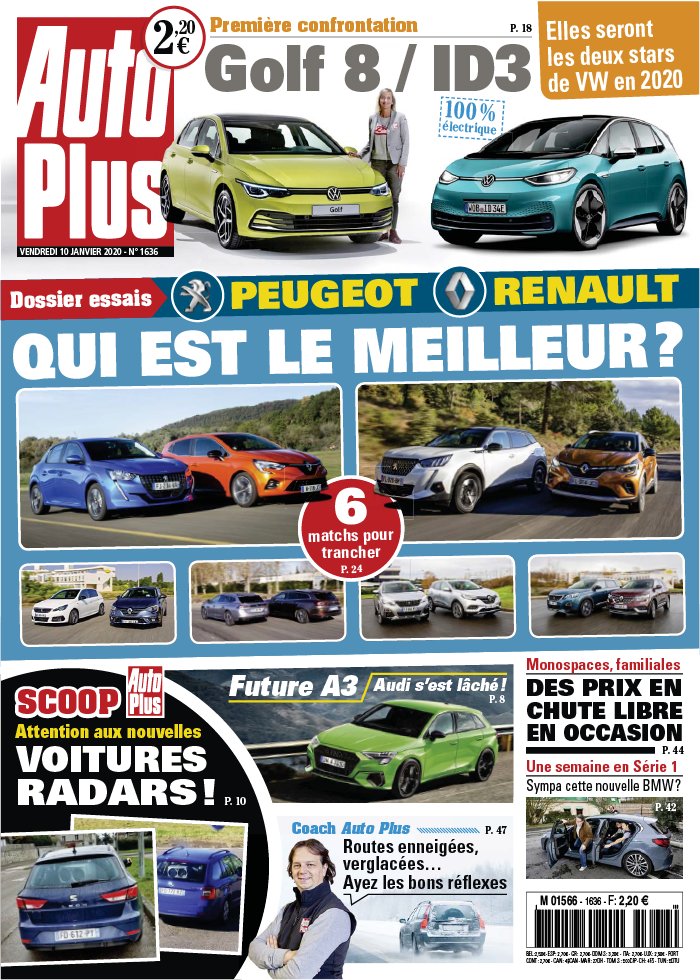 Auto Plus 10 janvier 2020 Auto Plus N°1636 du 10 janvier 2020 à télécharger sur iPad