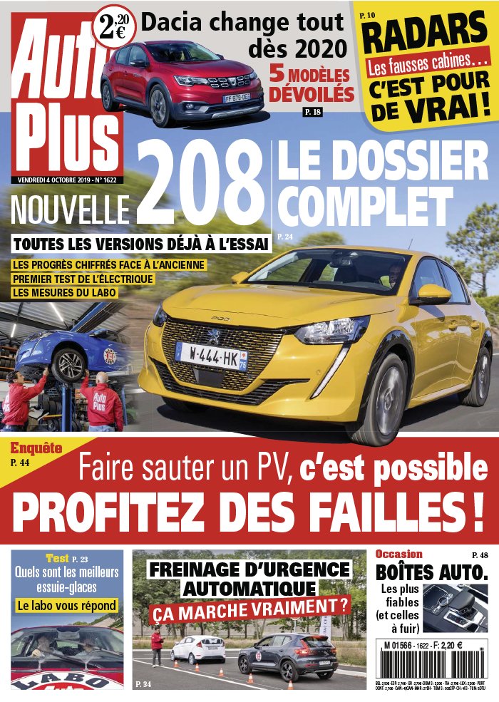 Auto Plus 04 octobre 2019 Auto Plus N°1622 du 04 octobre 2019 à télécharger sur iPad