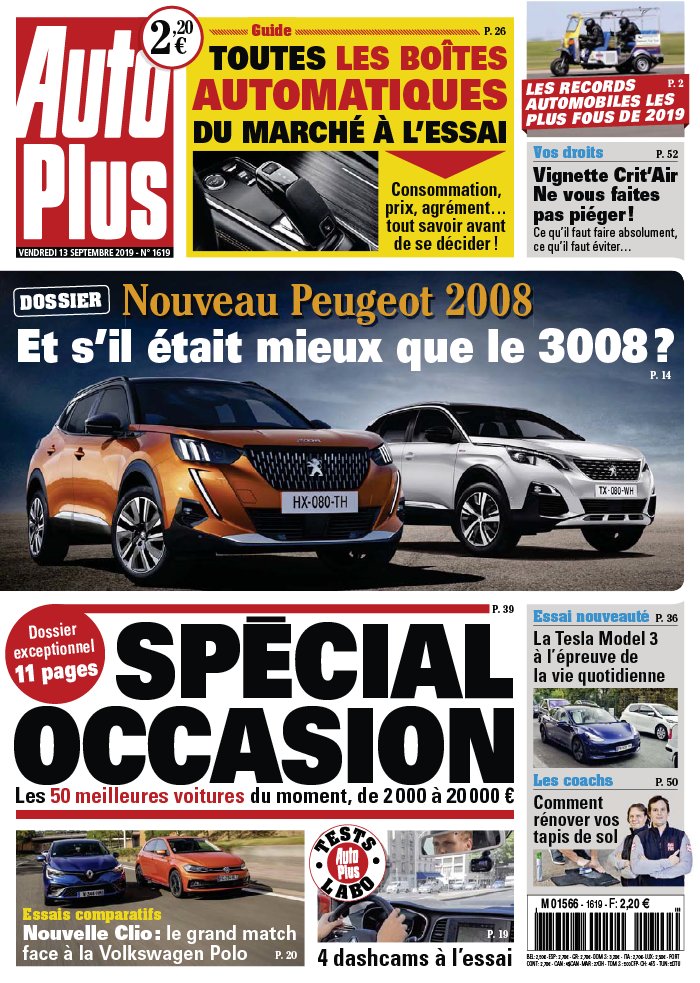 Auto Plus 13 septembre 2019 Abonnement Auto Plus Pas Cher avec le BOUQUET ePresse.fr