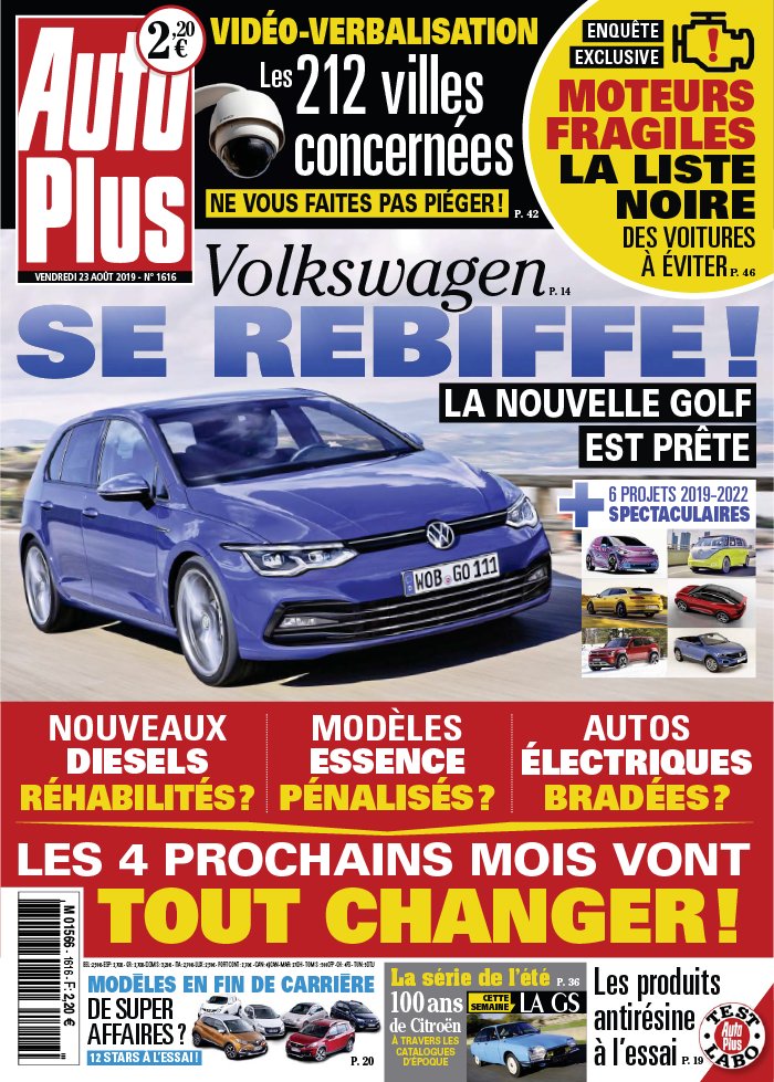 Auto Plus 23 août 2019 Auto Plus N°1616 du 23 août 2019 à télécharger sur iPad