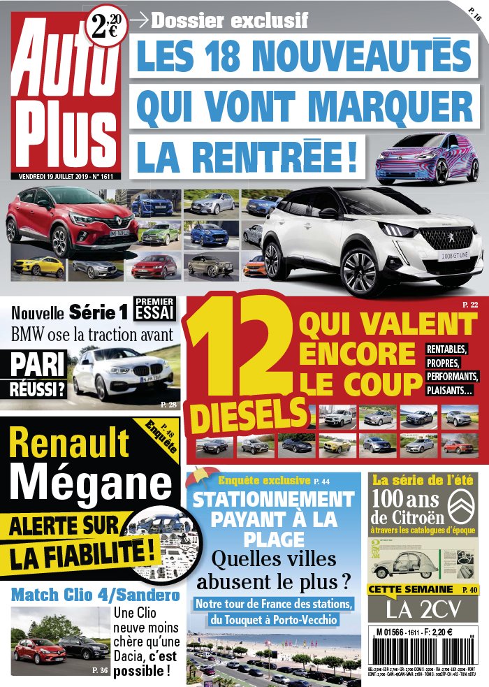 Auto Plus 19 juillet 2019 Auto Plus N°1611 du 19 juillet 2019 à télécharger sur iPad