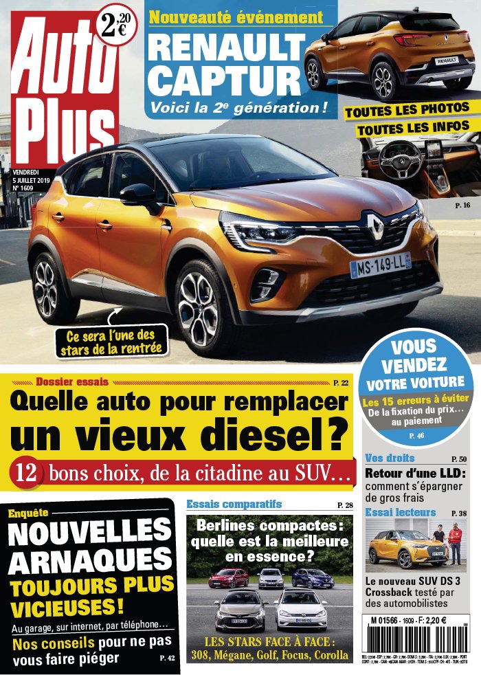 Auto Plus 05 juillet 2019 Auto Plus N°1609 du 05 juillet 2019 à télécharger sur iPad