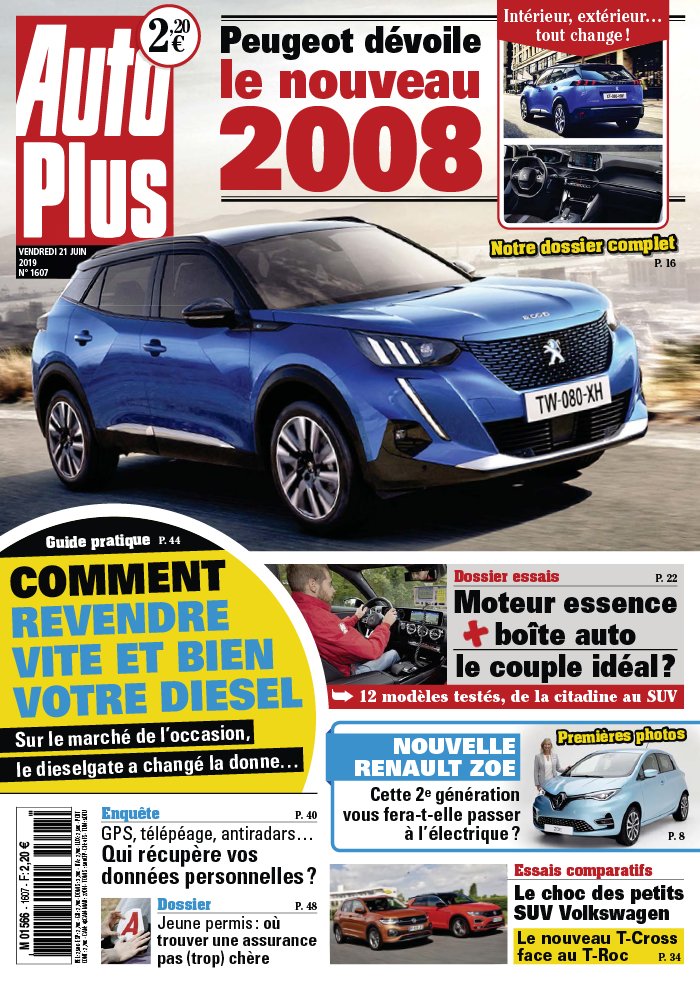 Auto Plus 21 juin 2019 Auto Plus N°1607 du 21 juin 2019 à télécharger sur iPad