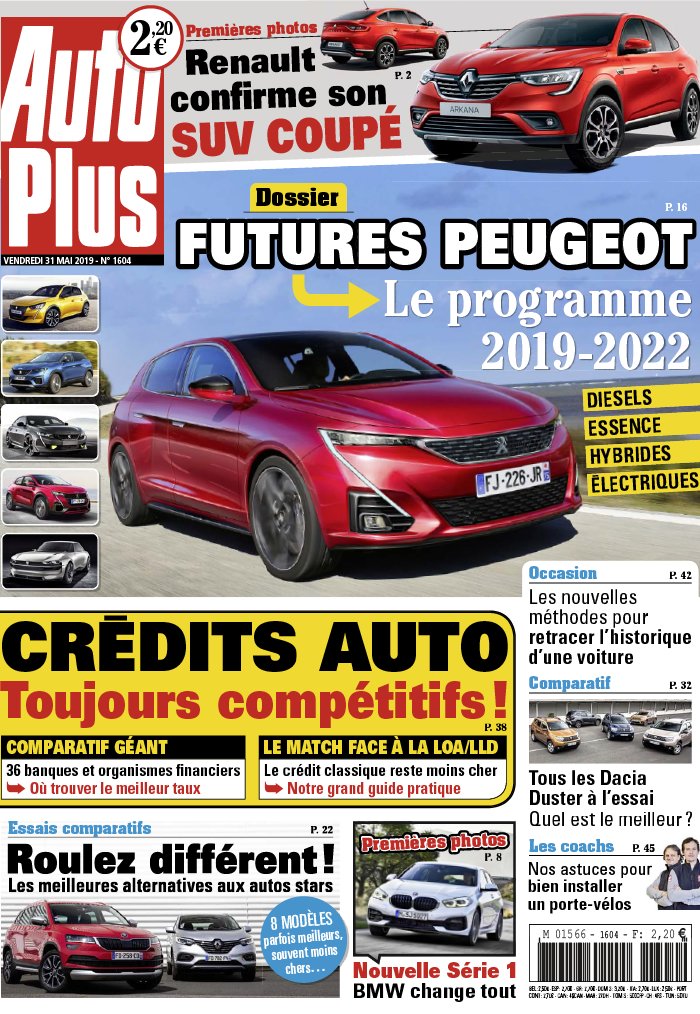 Auto Plus 31 mai 2019 Auto Plus N°1604 du 31 mai 2019 à télécharger sur iPad