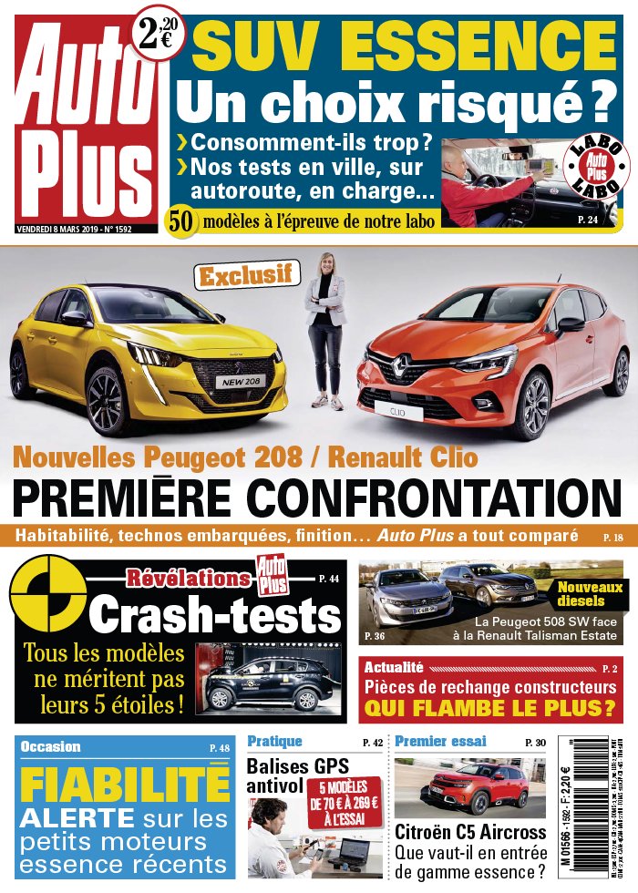 Auto Plus 08 mars 2019 Auto Plus N°1592 du 08 mars 2019 à télécharger sur iPad