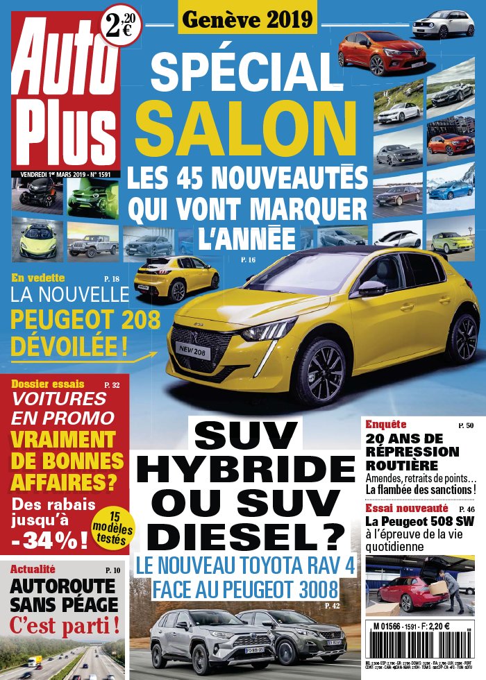 Auto Plus 01 mars 2019 Auto Plus N°1591 du 01 mars 2019 à télécharger sur iPad