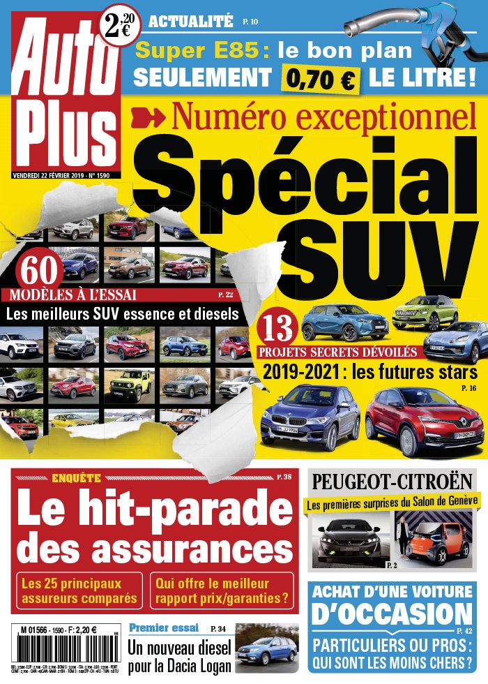 Auto Plus 22 février 2019 Auto Plus N°1590 du 22 février 2019 à télécharger sur iPad