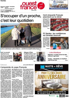 Ouest-France N°20191005 du 05 octobre 2019 à télécharger sur iPad