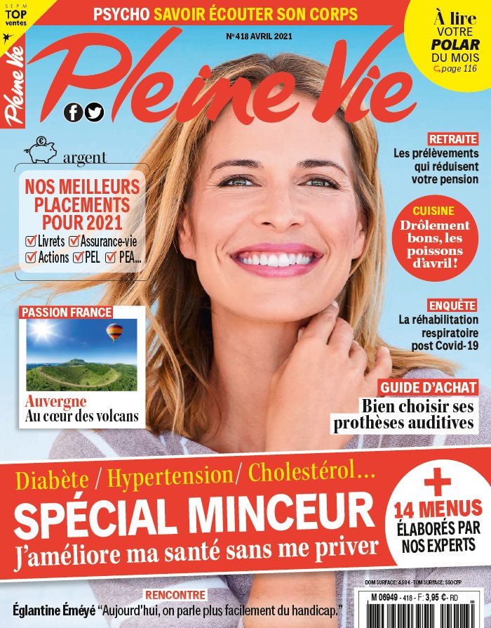 Pleine Vie 01 mars 2021 Abonnement Pleine Vie Pas Cher avec le BOUQUET ePresse.fr