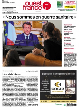 Ouest-France N°20200317 du 17 mars 2020 à télécharger sur iPad