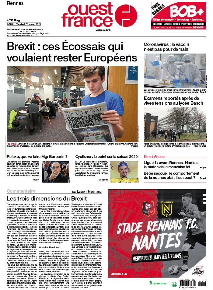 Ouest france st hélène 22100