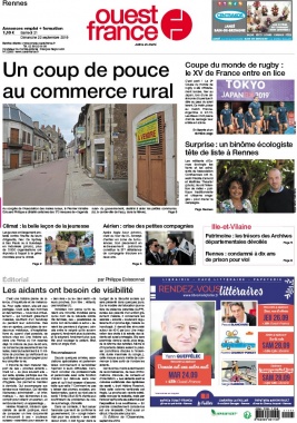 Ouest-France N°20190921 du 21 septembre 2019 à télécharger sur iPad