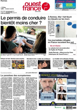 Ouest-France N°20190503 du 03 mai 2019 à télécharger sur iPad