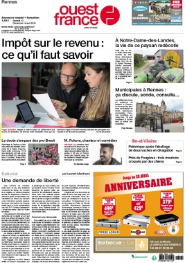 Ouest-France N°20190413 du 13 avril 2019 à télécharger sur iPad