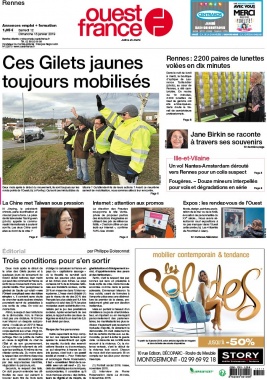 Ouest-France N°20190112 du 12 janvier 2019 à télécharger sur iPad