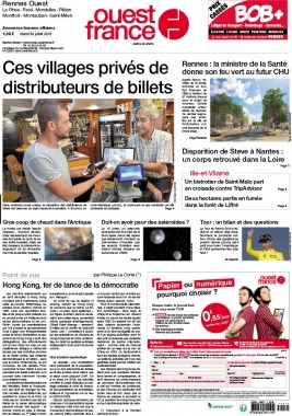 Ouest-France N°20190730 du 30 juillet 2019 à télécharger sur iPad