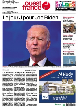 Ouest-France 20 janvier 2021 Ouest-France N°20210120 du 20 janvier 2021 à télécharger sur iPad