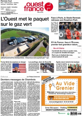 Ouest-France N°20190817 du 17 août 2019 à télécharger sur iPad
