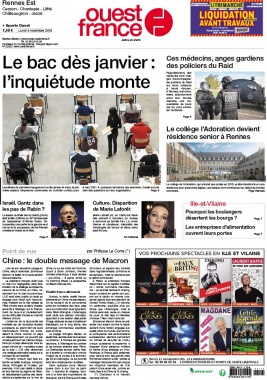 Ouest-France N°20191104 du 04 novembre 2019 à télécharger sur iPad