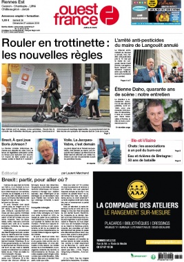 Ouest-France N°20191026 du 26 octobre 2019 à télécharger sur iPad