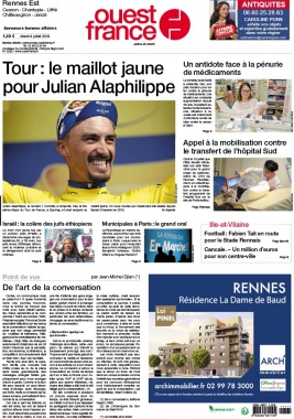 Ouest-France N°20190709 du 09 juillet 2019 à télécharger sur iPad