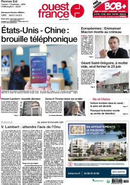 Ouest-France N°20190521 du 21 mai 2019 à télécharger sur iPad
