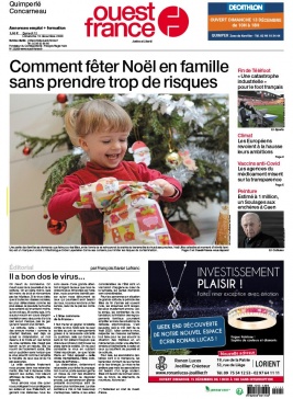 Ouest-France 12 décembre 2020 Ouest-France N°20201212 du 12 décembre 2020 à télécharger sur iPad