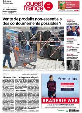 Ouest-France 11 novembre 2020 Ouest-France N°20201111 du 11 novembre 2020 à télécharger sur iPad