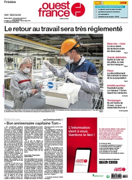 Ouest-France N°20200505 du 05 mai 2020 à télécharger sur iPad