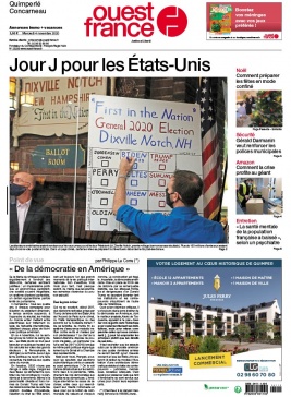 Ouest-France N°20201104 du 04 novembre 2020 à télécharger sur iPad