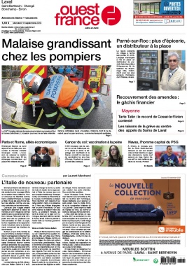 Ouest-France N°20190918 du 18 septembre 2019 à télécharger sur iPad