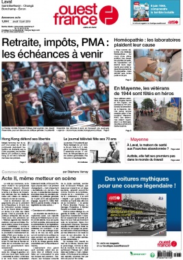 Ouest-France N°20190613 du 13 juin 2019 à télécharger sur iPad