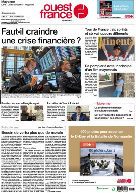 Ouest-France N°20190718 du 18 juillet 2019 à télécharger sur iPad
