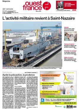 Ouest-France 18 mai 2020 Ouest-France N°20200518 du 18 mai 2020 à télécharger sur iPad