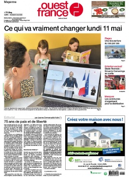 Ouest-France N°20200508 du 08 mai 2020 à télécharger sur iPad
