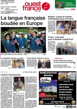 Ouest-France N°20190914 du 14 septembre 2019 à télécharger sur iPad