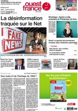 Ouest-France N°20191024 du 24 octobre 2019 à télécharger sur iPad