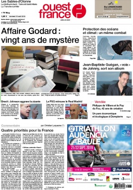 Ouest-France N°20190830 du 30 août 2019 à télécharger sur iPad