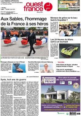 Ouest-France N°20190614 du 14 juin 2019 à télécharger sur iPad