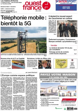 Ouest-France N°20190529 du 29 mai 2019 à télécharger sur iPad