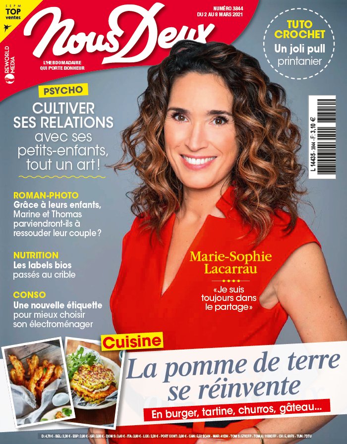 Nous Deux 02 mars 2021 Abonnement Nous Deux Pas Cher avec le BOUQUET ePresse.fr