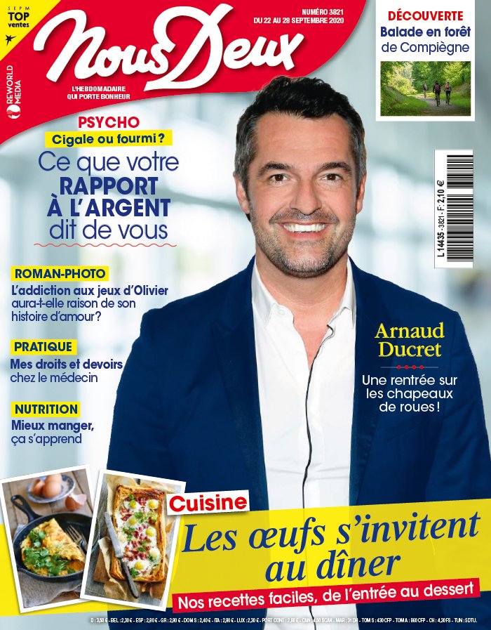 Nous Deux 22 septembre 2020 Abonnement Nous Deux Pas Cher avec le BOUQUET ePresse.fr
