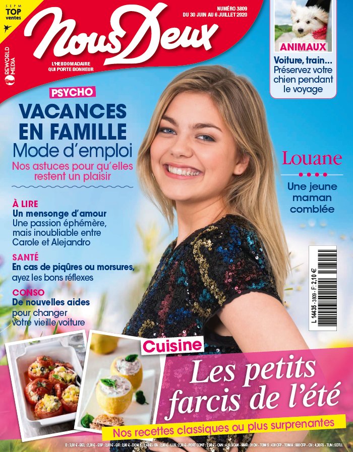Nous Deux 30 juin 2020 Abonnement Nous Deux Pas Cher avec le BOUQUET ePresse.fr
