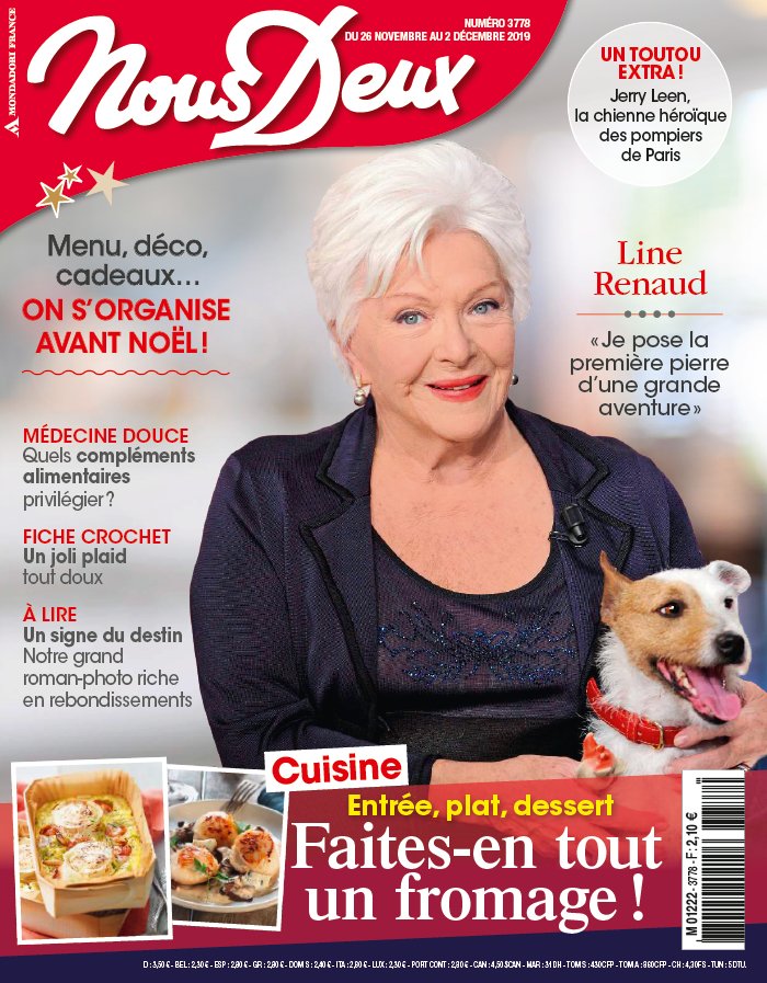Nous Deux 26 novembre 2019 Nous Deux N°3778 du 26 novembre 2019 à télécharger sur iPad