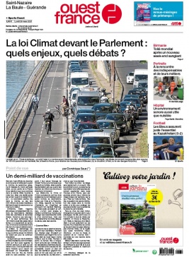 Ouest-France 29 mars 2021 Ouest-France N°20210329 du 29 mars 2021 à télécharger sur iPad