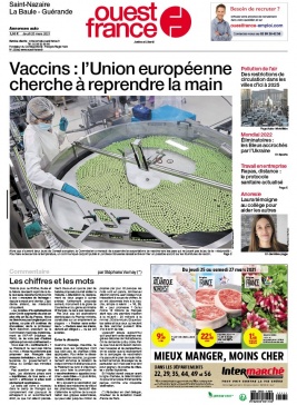 Ouest-France 25 mars 2021 Ouest-France N°20210325 du 25 mars 2021 à télécharger sur iPad