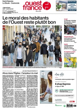 Ouest-France 22 mars 2021 Ouest-France N°20210322 du 22 mars 2021 à télécharger sur iPad